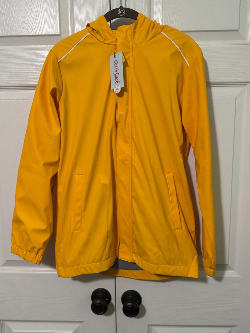 Cat & Jack Bright Yellow Hooded Raincoat
